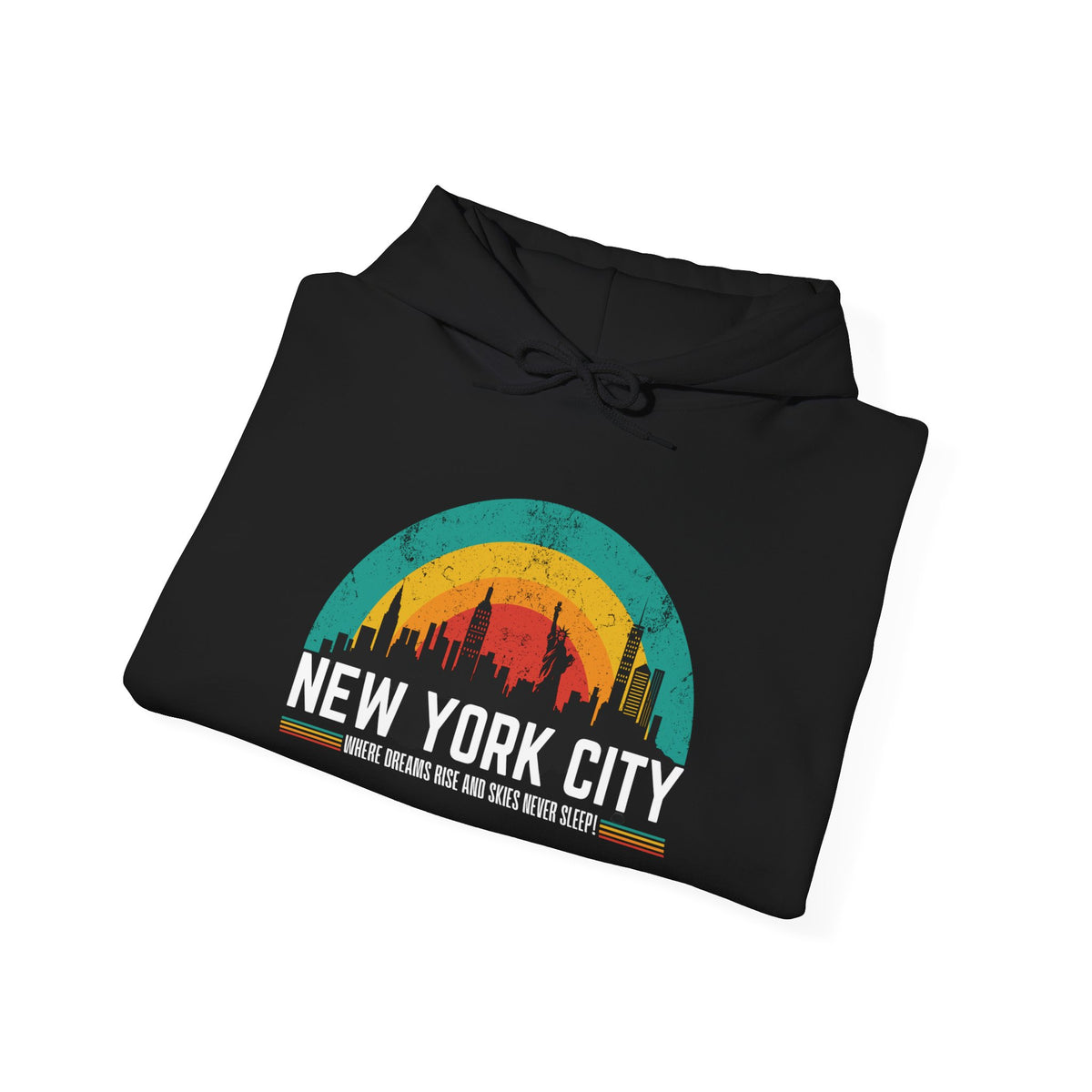 Hooded Sweatshirt - New York City Skyline - Conscience Garment