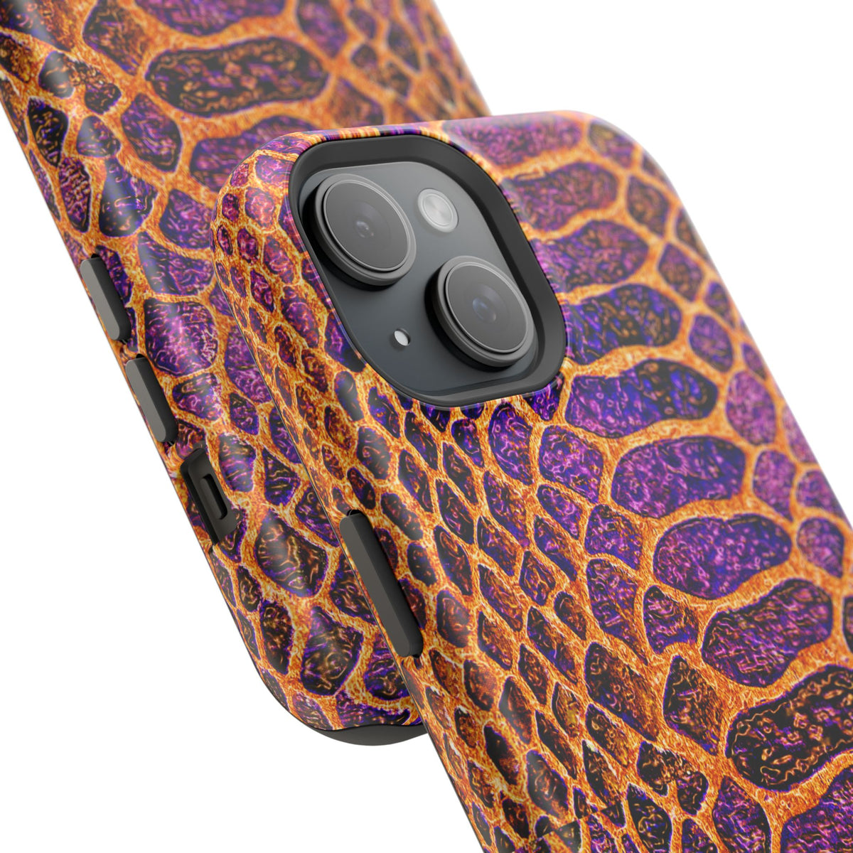 Purple-Gold Snake Skin Magnetic Impact Case