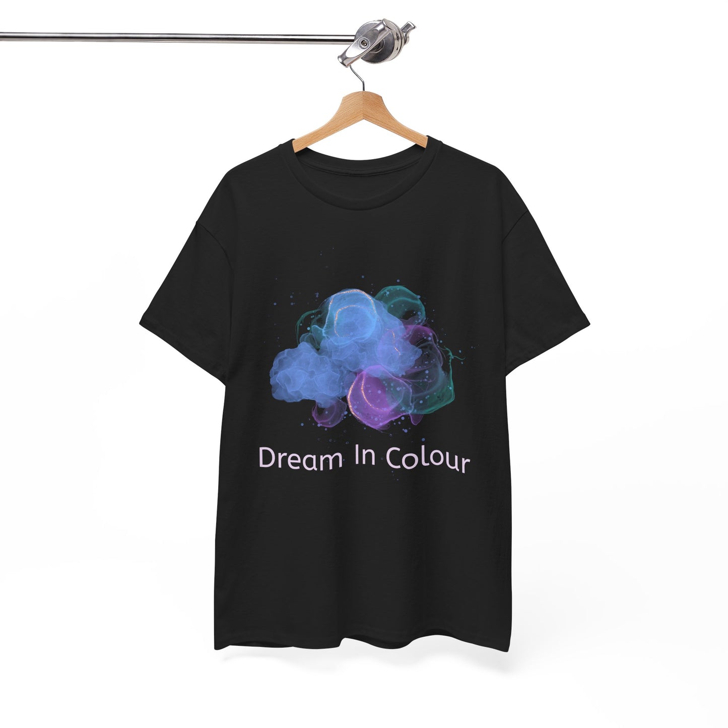 Unisex Heavy Cotton Tee - 'Dream In Colour' - Artistic Casual Wear, Gift for Dreamers, Creative Expression, Everyday Comfort, Birthday Gift - Conscience Garment