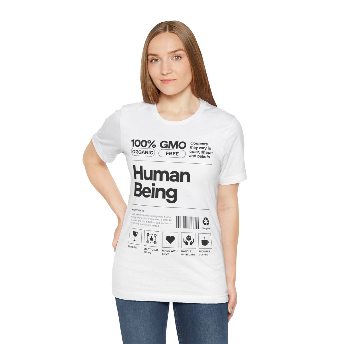 Funny Unisex Tee - Human Product Overview Design - Conscience Garment