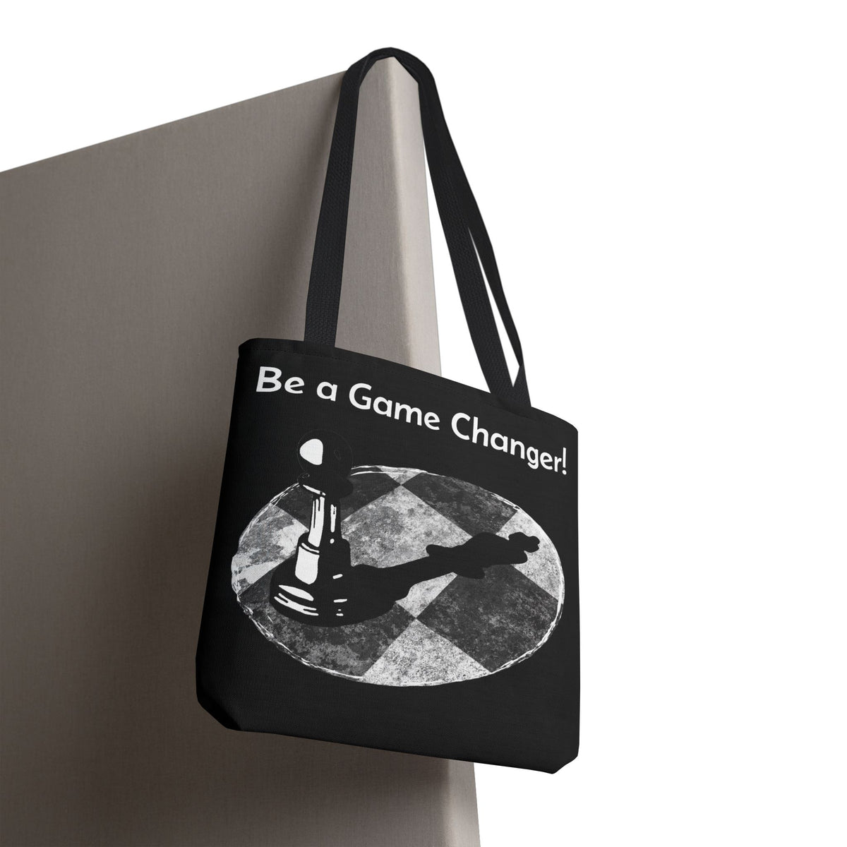 Be a Game Changer Inspirational Chess Tote Bag