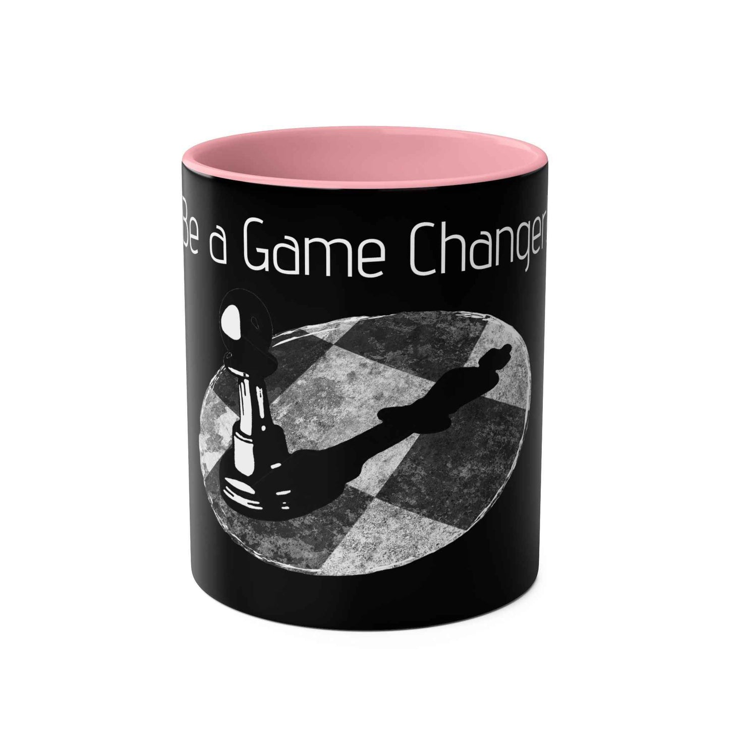Be a Game Changer, Pawn over powering the King Two-Tone Coffee Mug