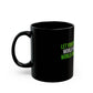 Inspirational Quote Black Mug — “Let Your Smile Change the World” Coffee Mug (11oz/15oz)