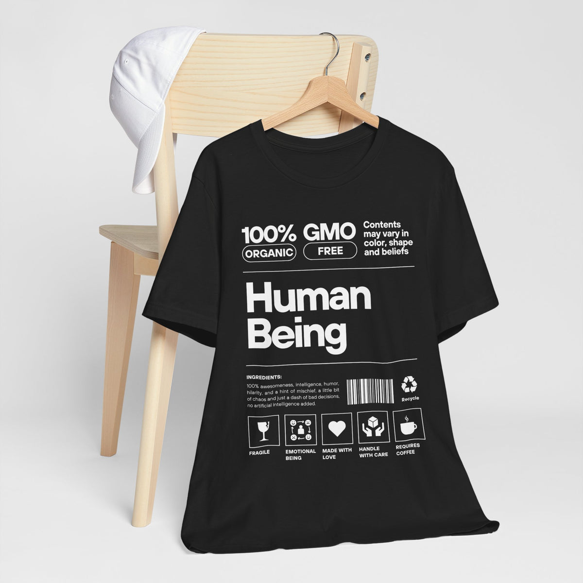 Funny Unisex Tee - Human Product Overview Design - Conscience Garment