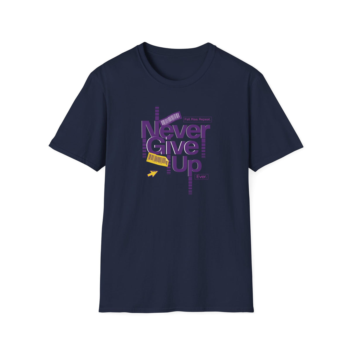 Never Give Up Inspirational T-Shirt — Motivational Graphic Tee