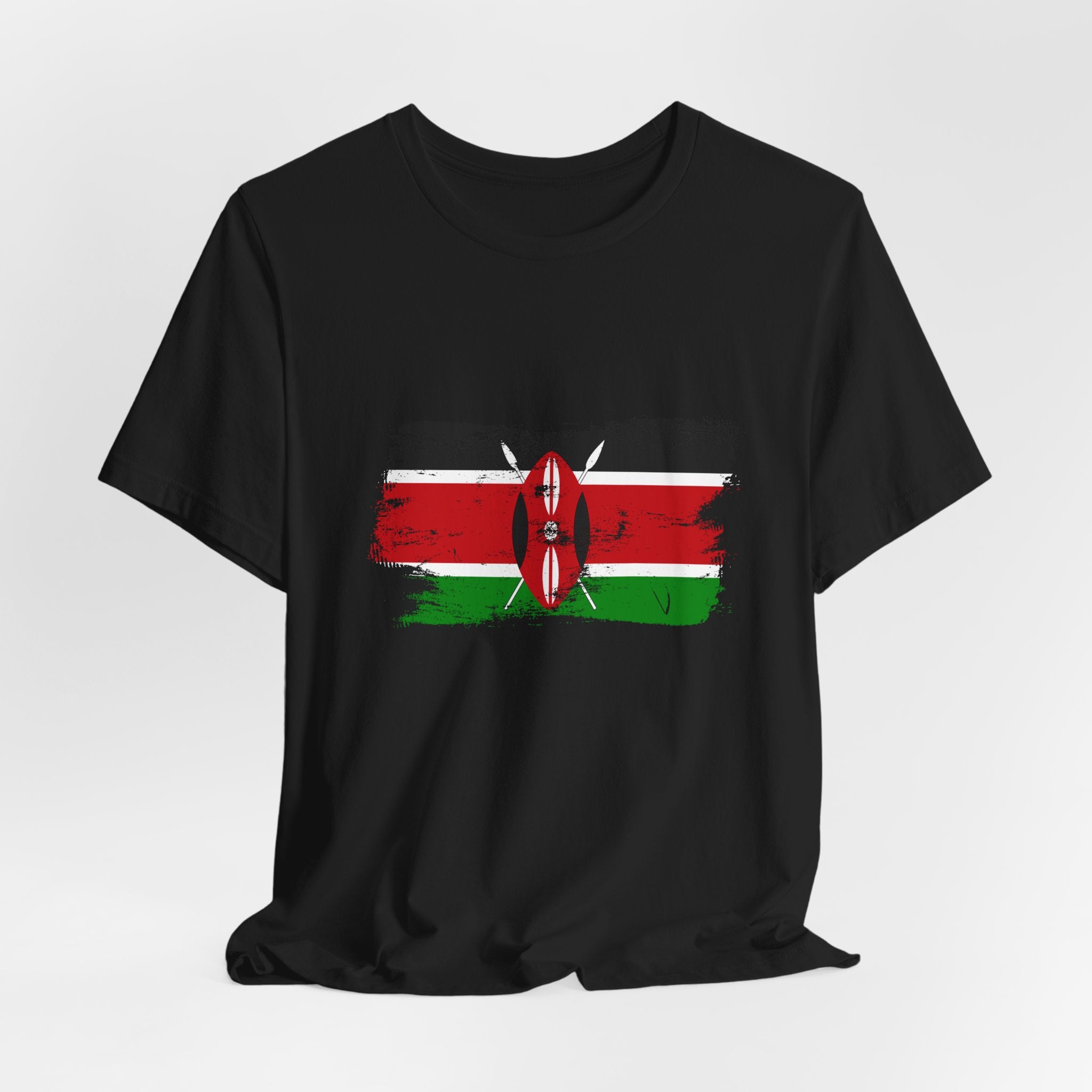 Kenya Flag Distressed T-Shirt - Vintage Kenyan Pride T-Shirt