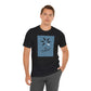 Be Different T-Shirt — Whale Graphic Tee (White on Blue)