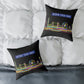 Mind The Gap Skyline Pillow — Neon London Decorative Throw Pillow