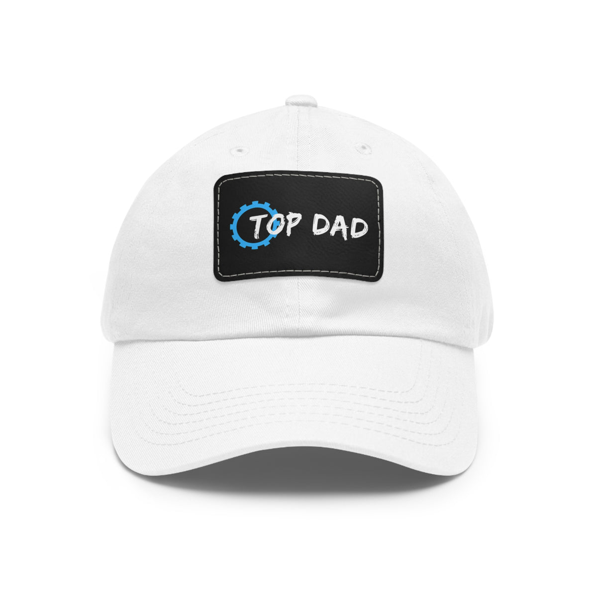 Dad Hat with Leather Patch (Rectangle) - Conscience Garment