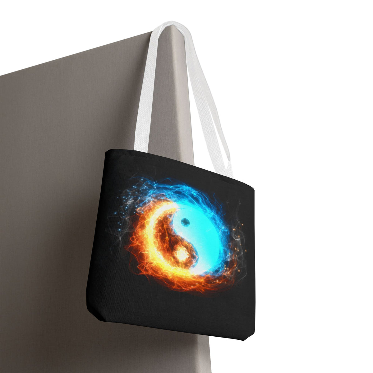 Fire and Ice Yin Yang Tote Bag