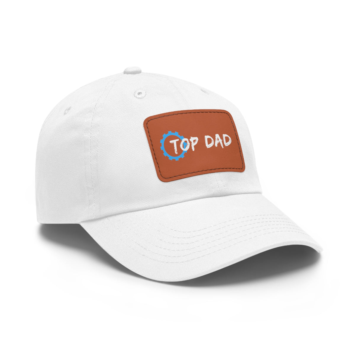 Dad Hat with Leather Patch (Rectangle) - Conscience Garment