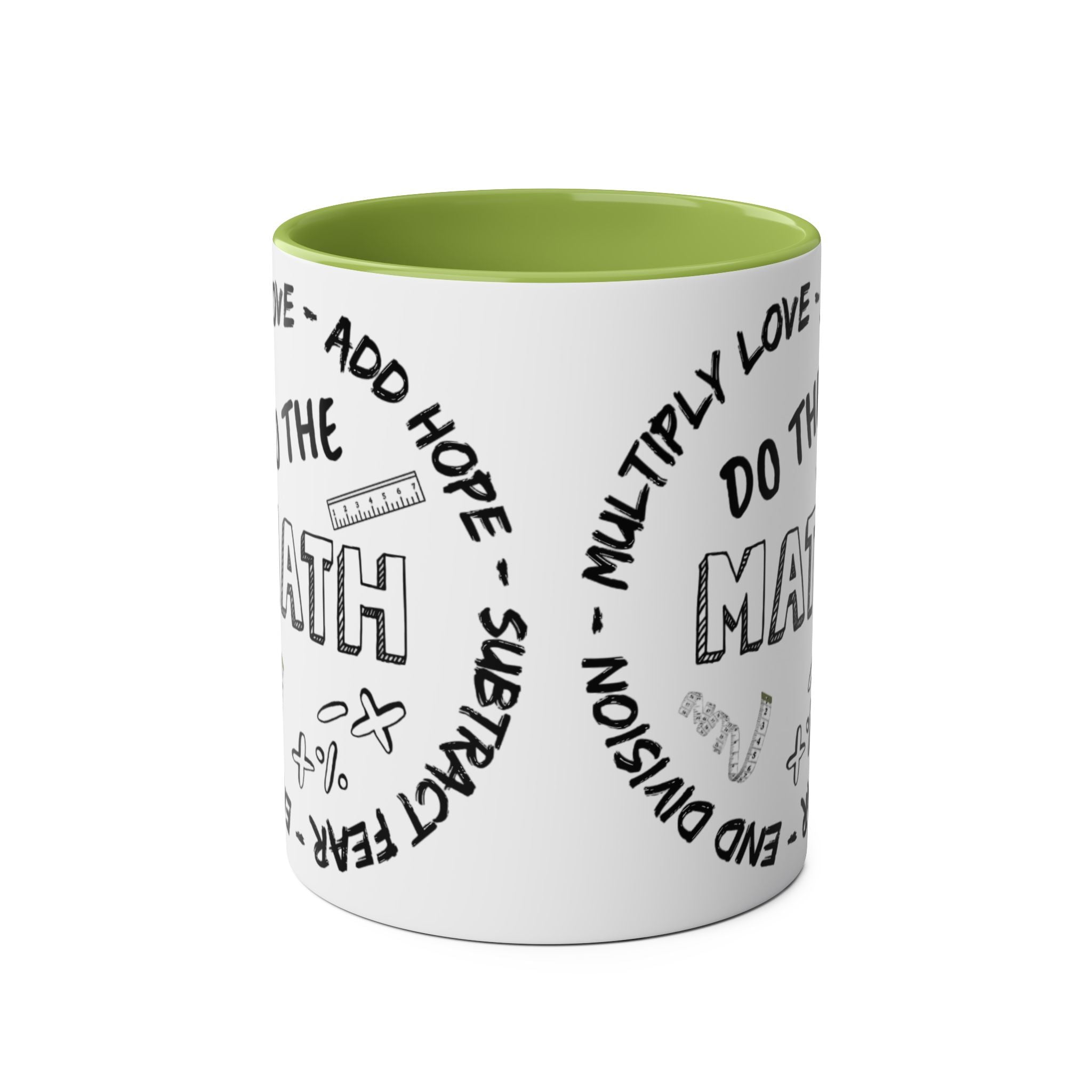 Do the Math Two-Tone Coffee Mug, Birthday Gift, 7 Colors