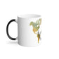 Peaceful World Color-Changing Mug — Watercolor Peace Sign Globe, 11oz