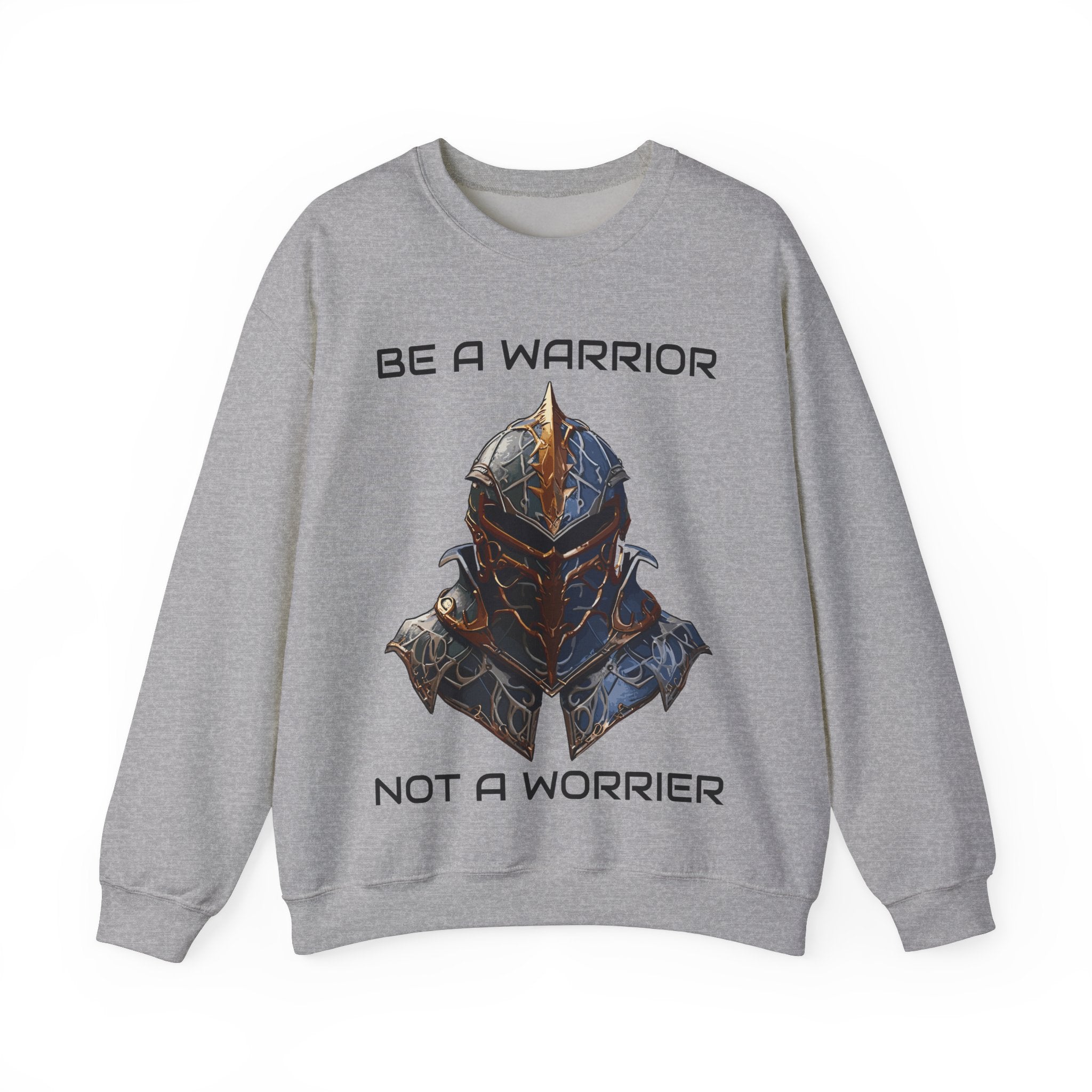 Be a Warrior not a Worrier, Unisex, Crewneck Sweatshirt, Birthday gift, Funny, Motivational, Inspriational, Comfort, Cotton