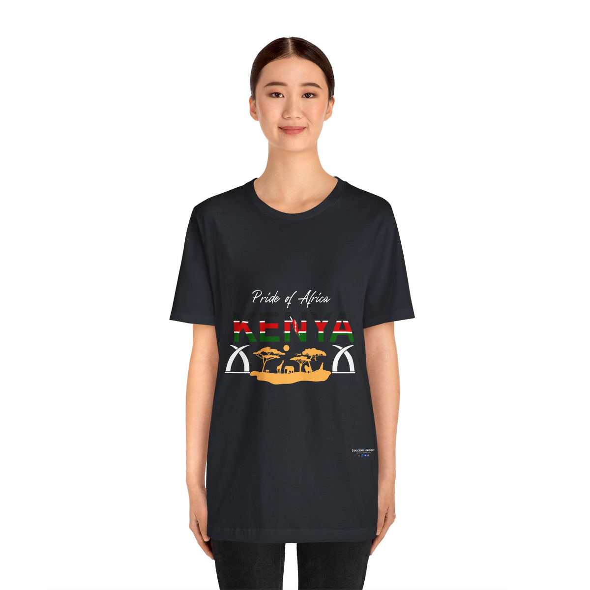 Pride of Africa Kenya T-Shirt | Unisex Short Sleeve Tee for Travelers and Culture Enthusiasts - Conscience Garment