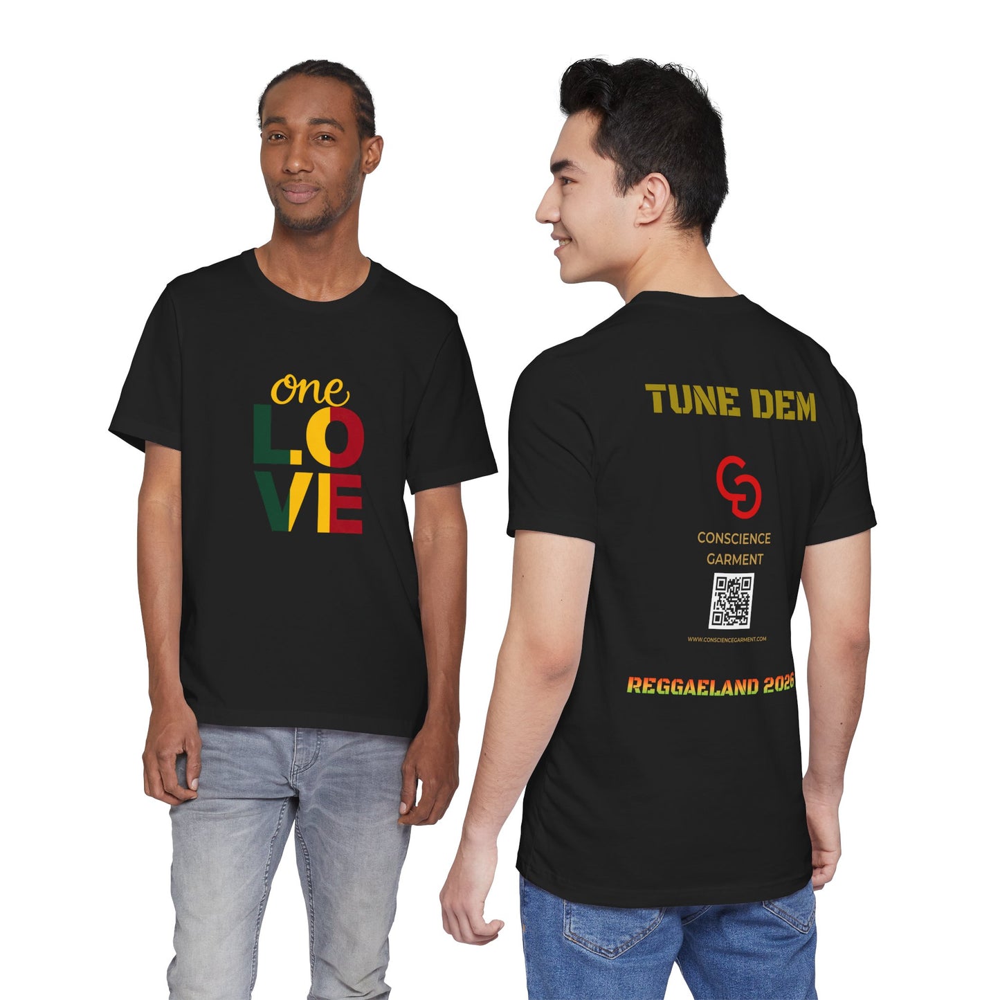 One Love Reggae T-shirt Short Sleeve