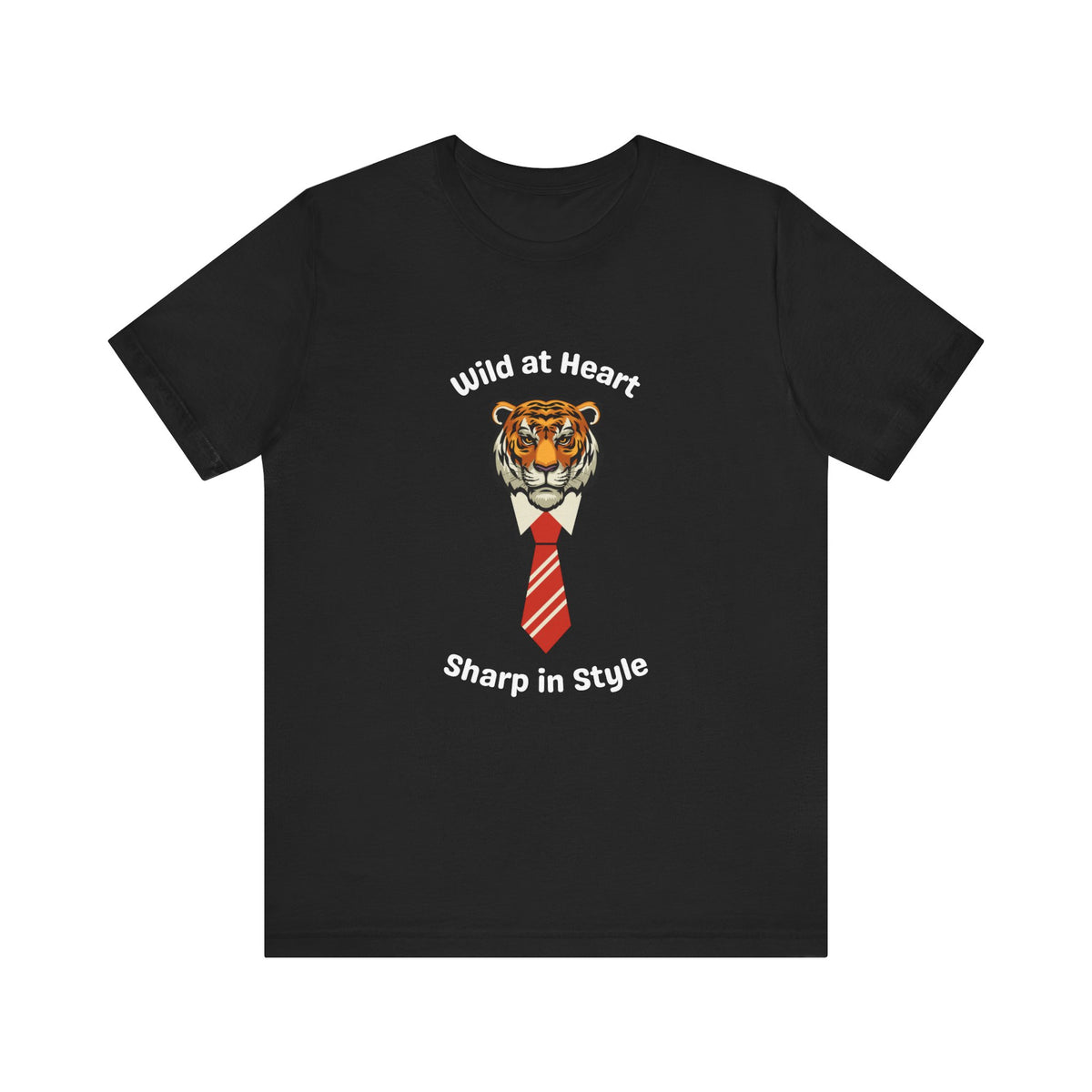 Wild at Heart Tiger Tee - Unisex Jersey Short Sleeve Shirt for Bold Style - Conscience Garment