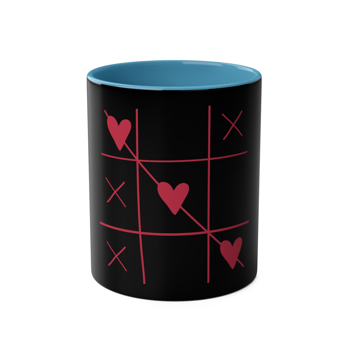 Hearts and Crosses Coffee Mug,  11oz - Conscience Garment