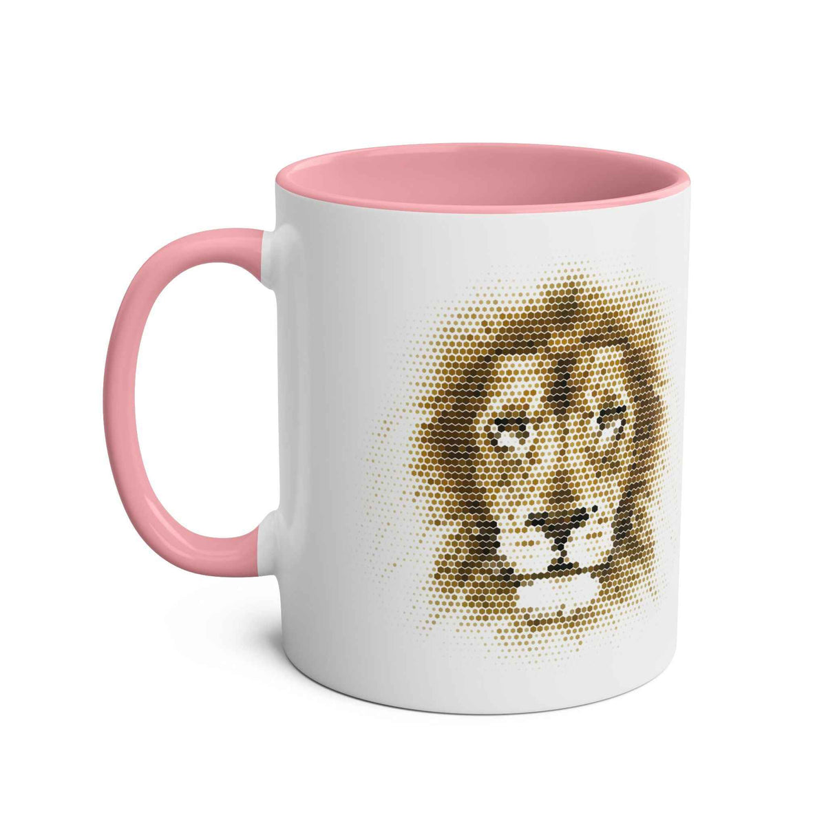 Lion Mosaic Design and Quote Mug, 11oz