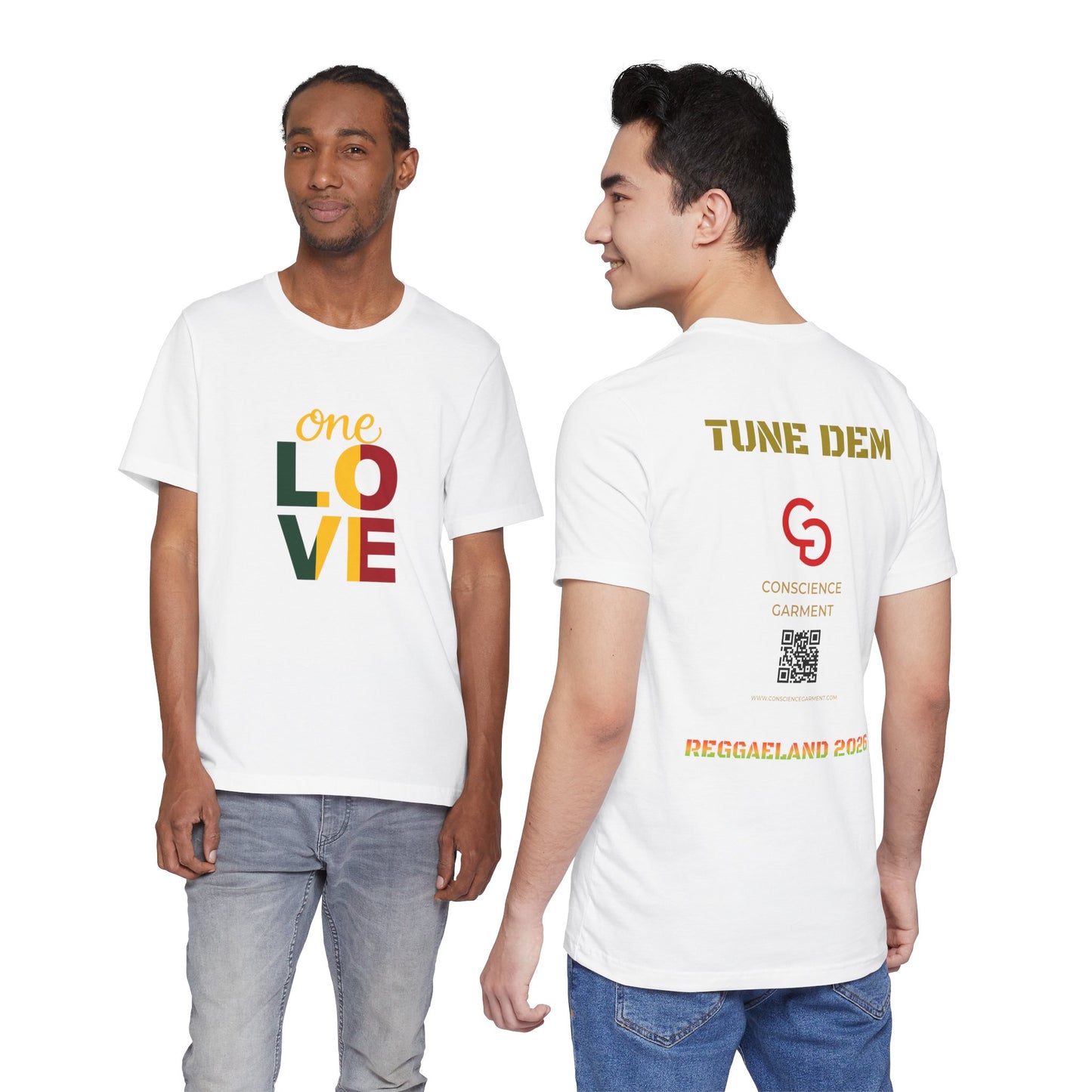 One Love Reggae T-shirt Short Sleeve