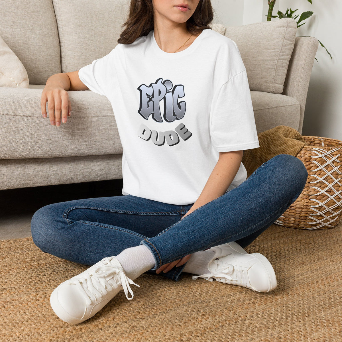 “EPIC DUDE” Graphic T-Shirt – Playful Streetwear Gift