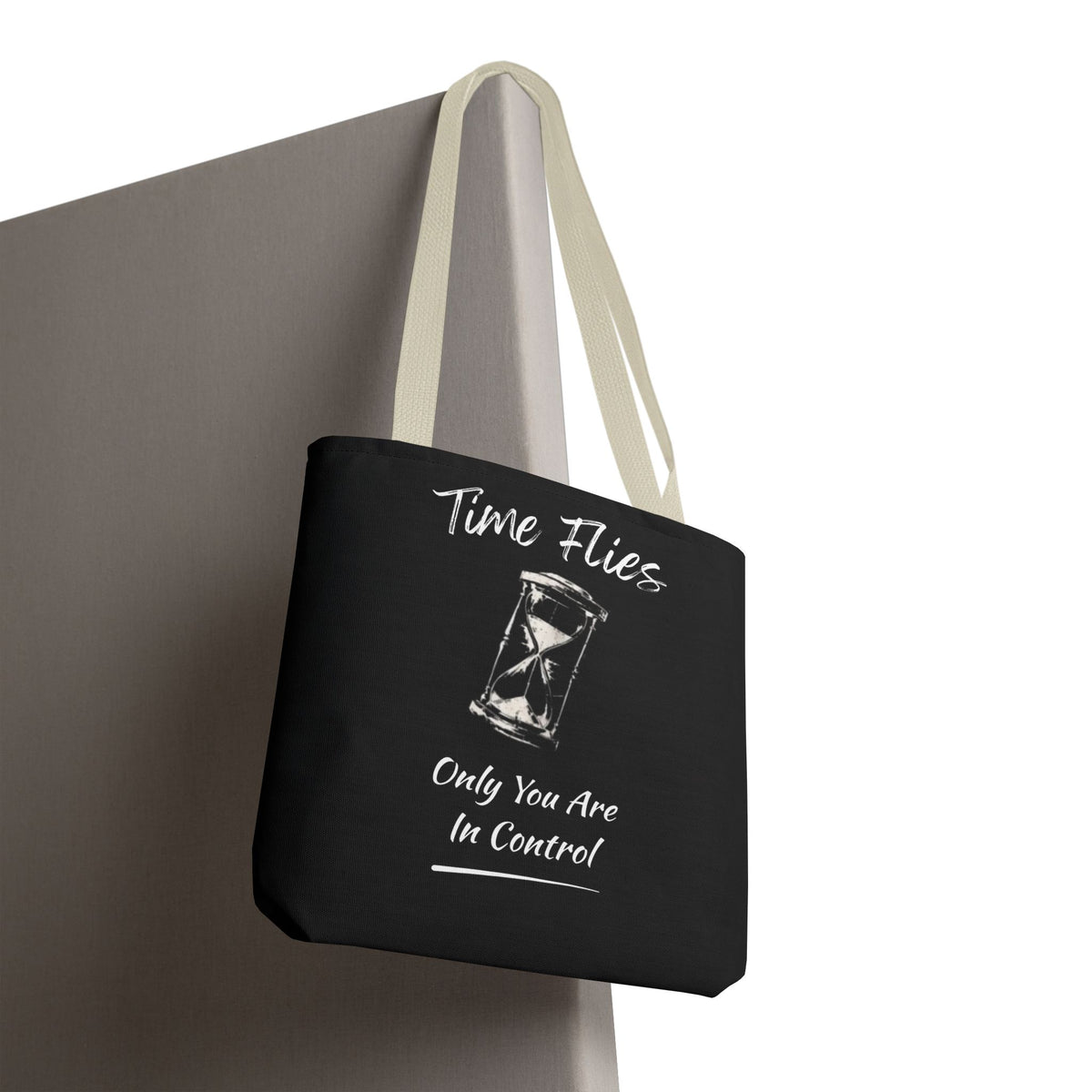 Time Flies Motivational Tote Bag