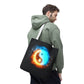 Fire and Ice Yin Yang Tote Bag