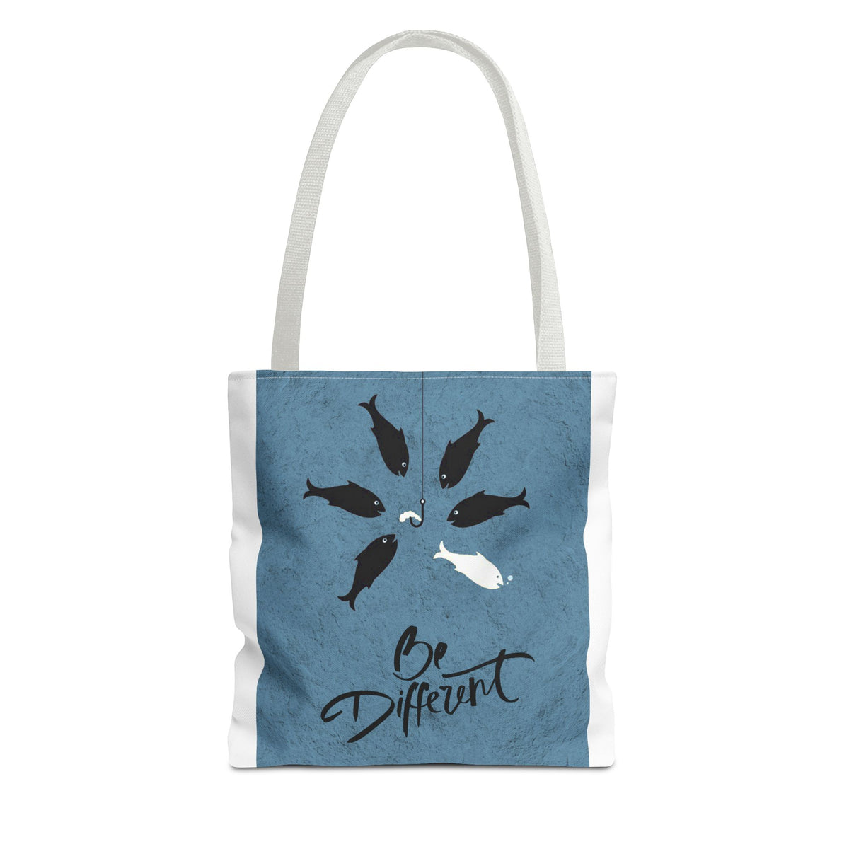 Be Different Whale Tote Bag — Inspirational Ocean Animal Canvas Tote