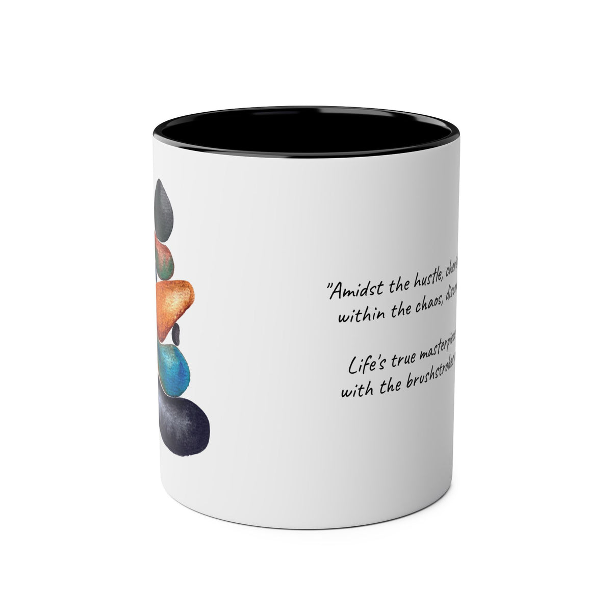 Find your Balance, Balancing Stones Coffee Mug - Conscience Garment