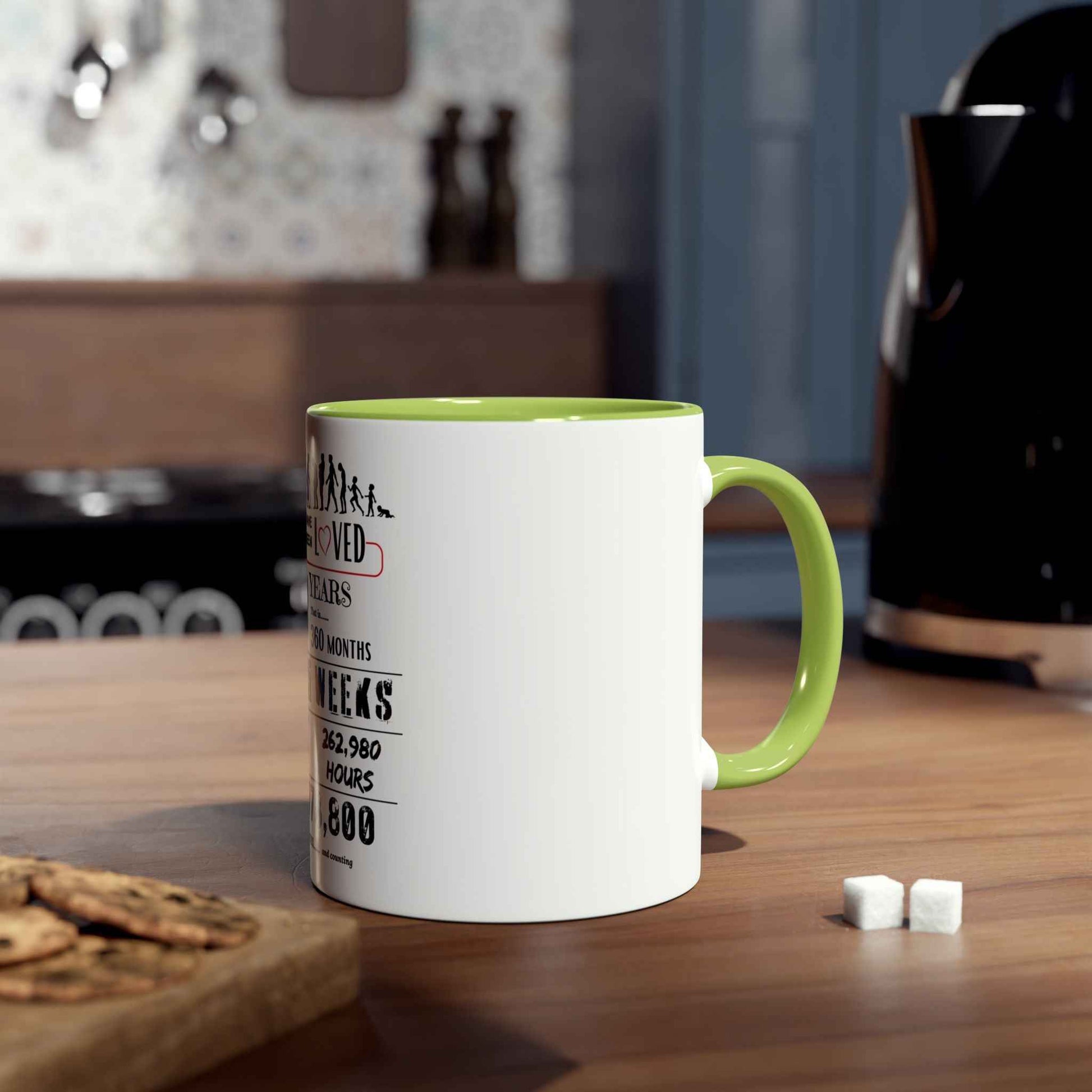 30th Birthday Two-Tone Coffee Mug, 11oz