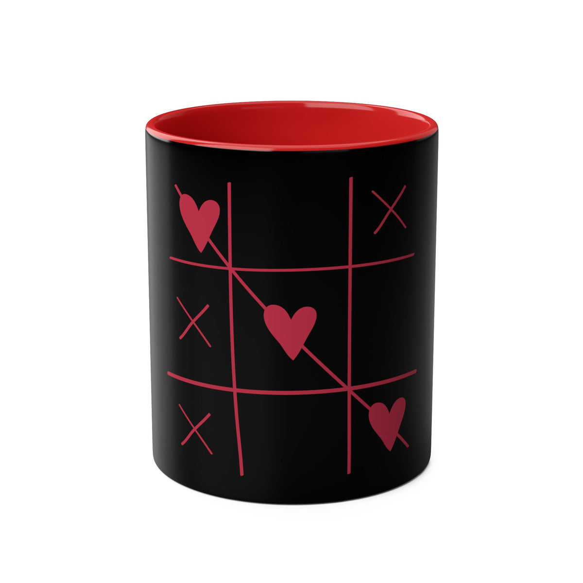 Hearts and Crosses Coffee Mug,  11oz - Conscience Garment