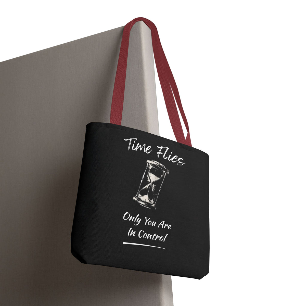 Time Flies Motivational Tote Bag