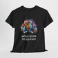 T-Shirt Colorful Turtle with Headphones | 'Sometimes it's best to go Slow to go Fast' - Conscience Garment