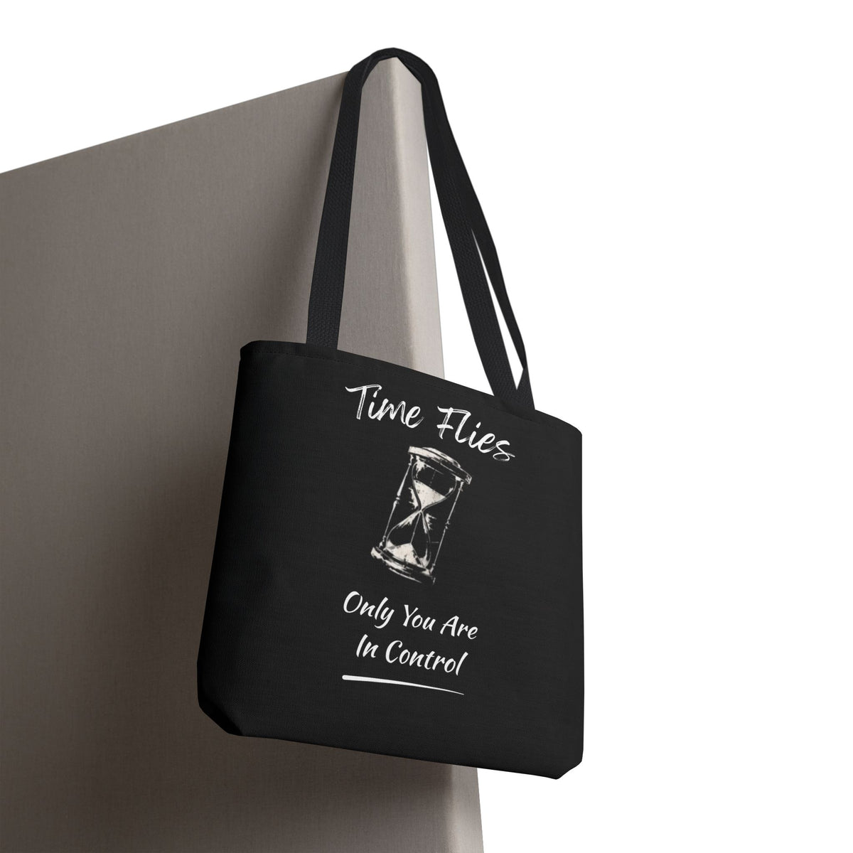 Time Flies Motivational Tote Bag