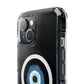 Clear Magnetic Phone Case with Evil Eye Design — Protective MagSafe-Compatible iPhone Cover