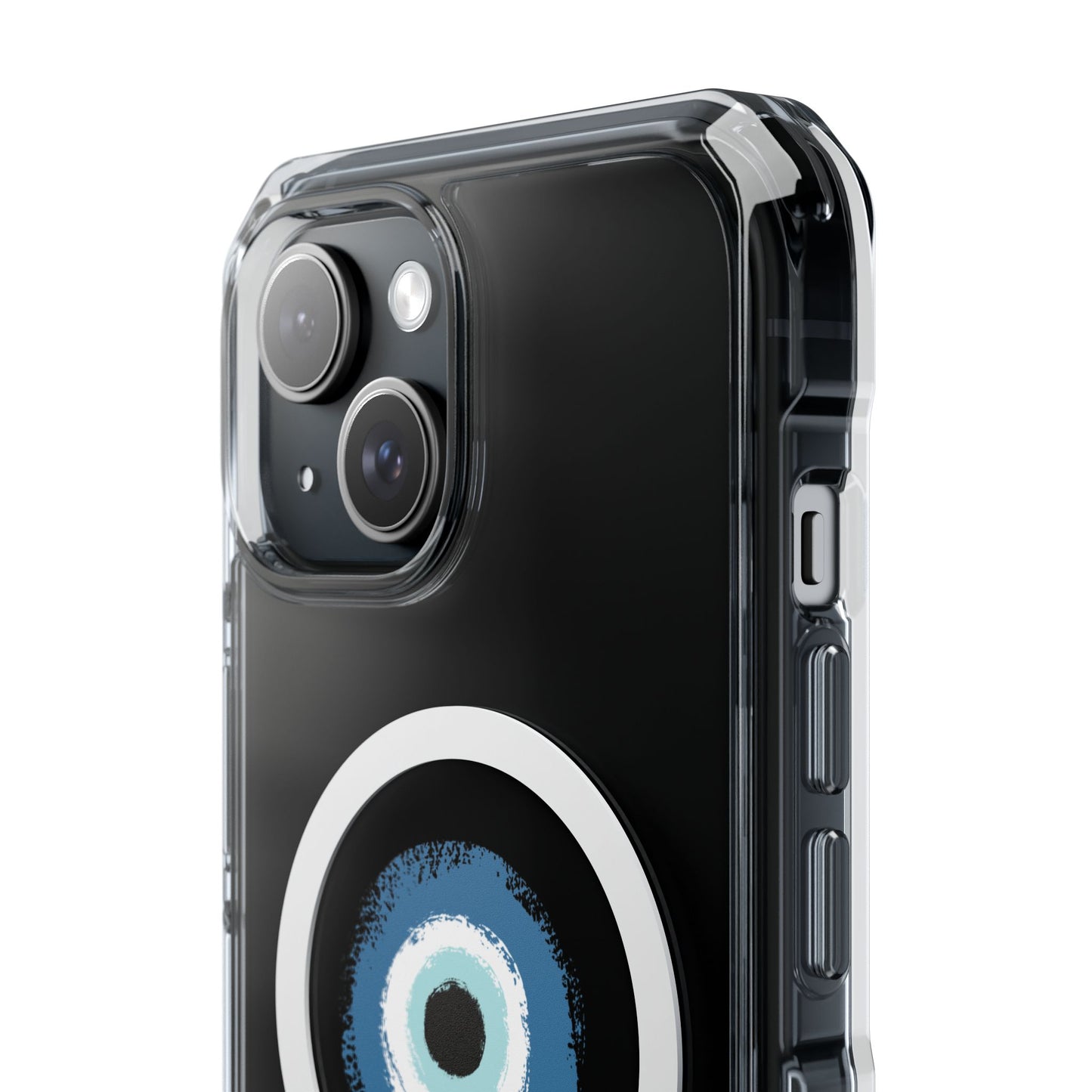 Clear Magnetic Phone Case with Evil Eye Design — Protective MagSafe-Compatible iPhone Cover