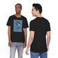 Be Different T-Shirt — Whale Graphic Tee (White on Blue)