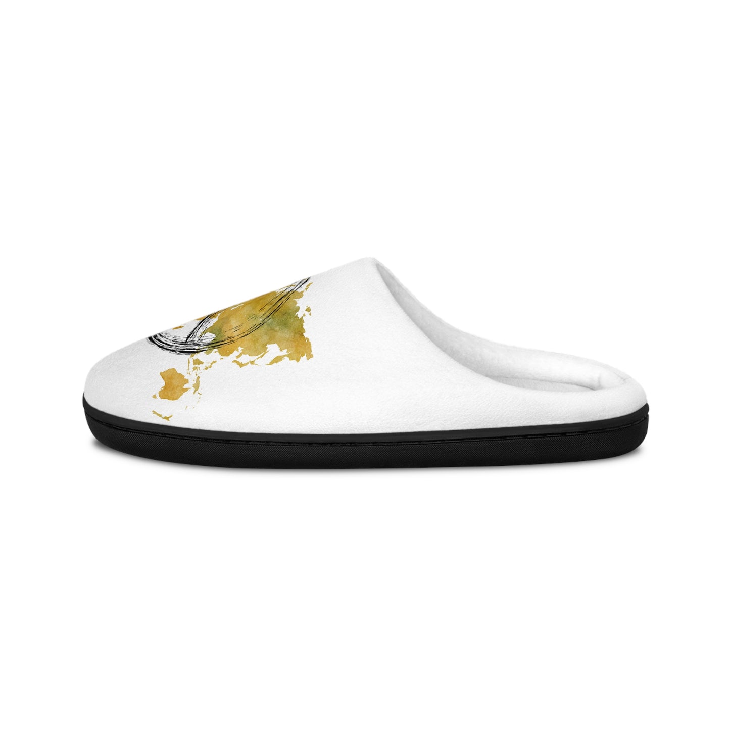 World Peace Watercolor Women's Indoor Slippers — Cozy Slip-On House Shoes