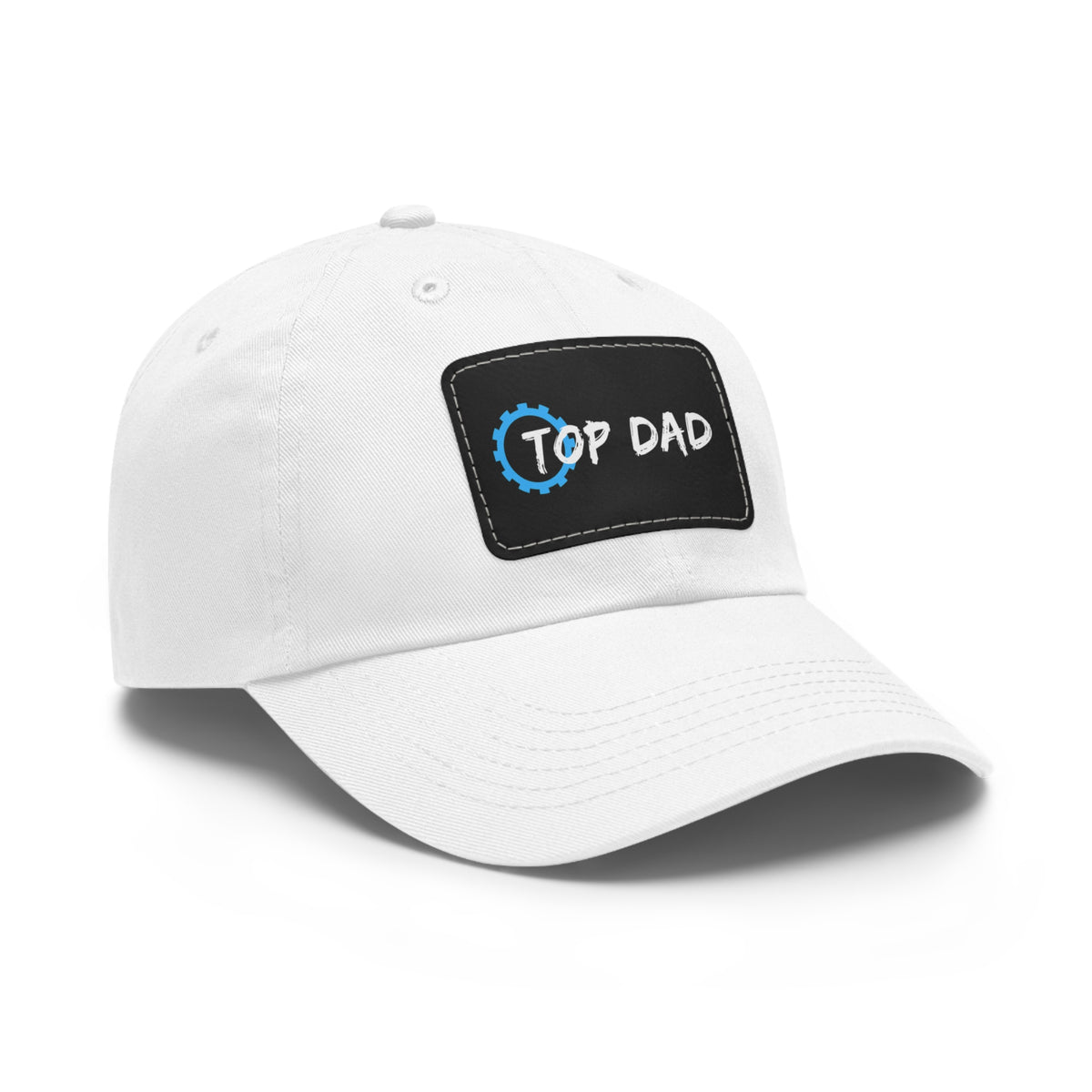 Dad Hat with Leather Patch (Rectangle) - Conscience Garment