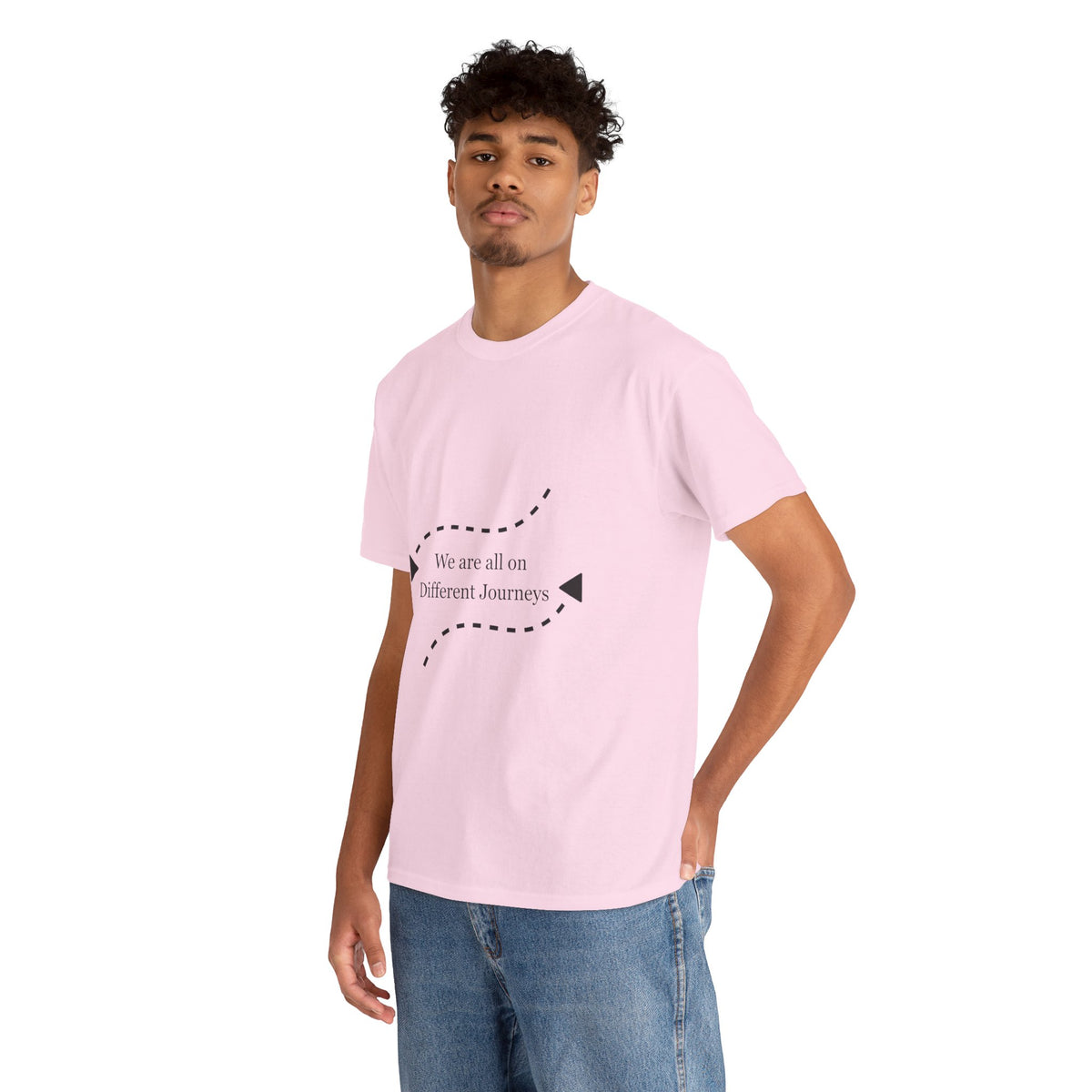 Inspirational Journey Tee, Motivational Cotton T-Shirt, Unisex Shirt, Gift for Friends, Casual Wear, Travel Lovers, Positive Vibes - Conscience Garment