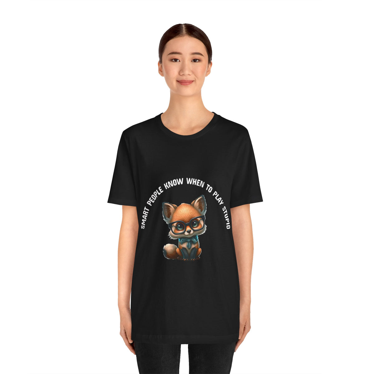Cute Baby Fox Tee - Smart People Quote - Conscience Garment