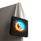 Fire and Ice Yin Yang Tote Bag