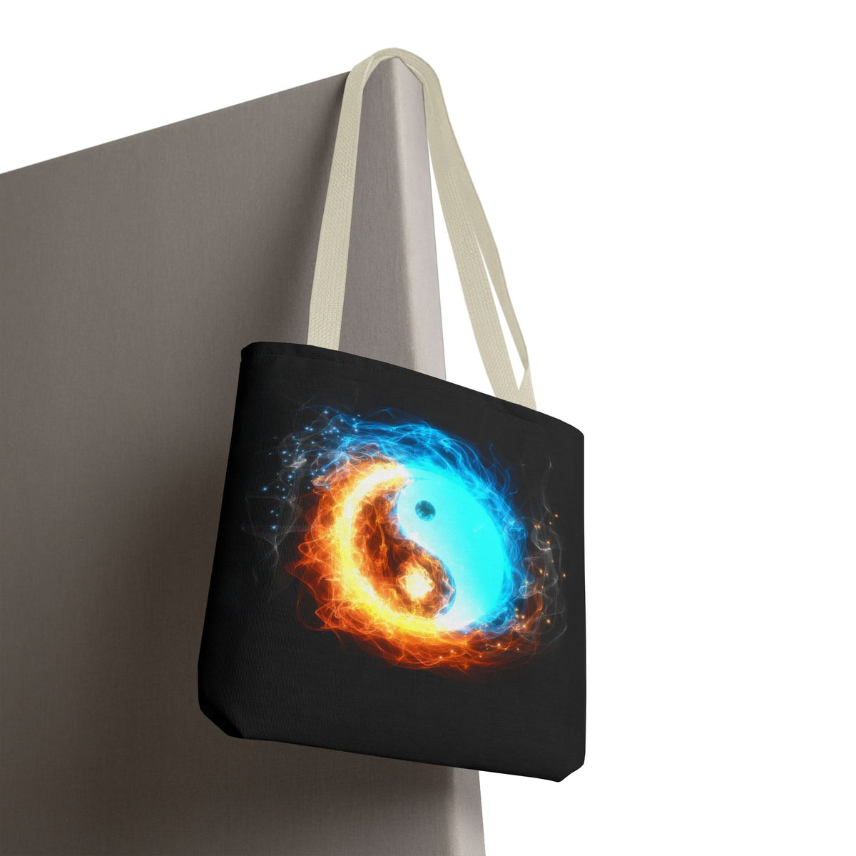 Fire and Ice Yin Yang Tote Bag