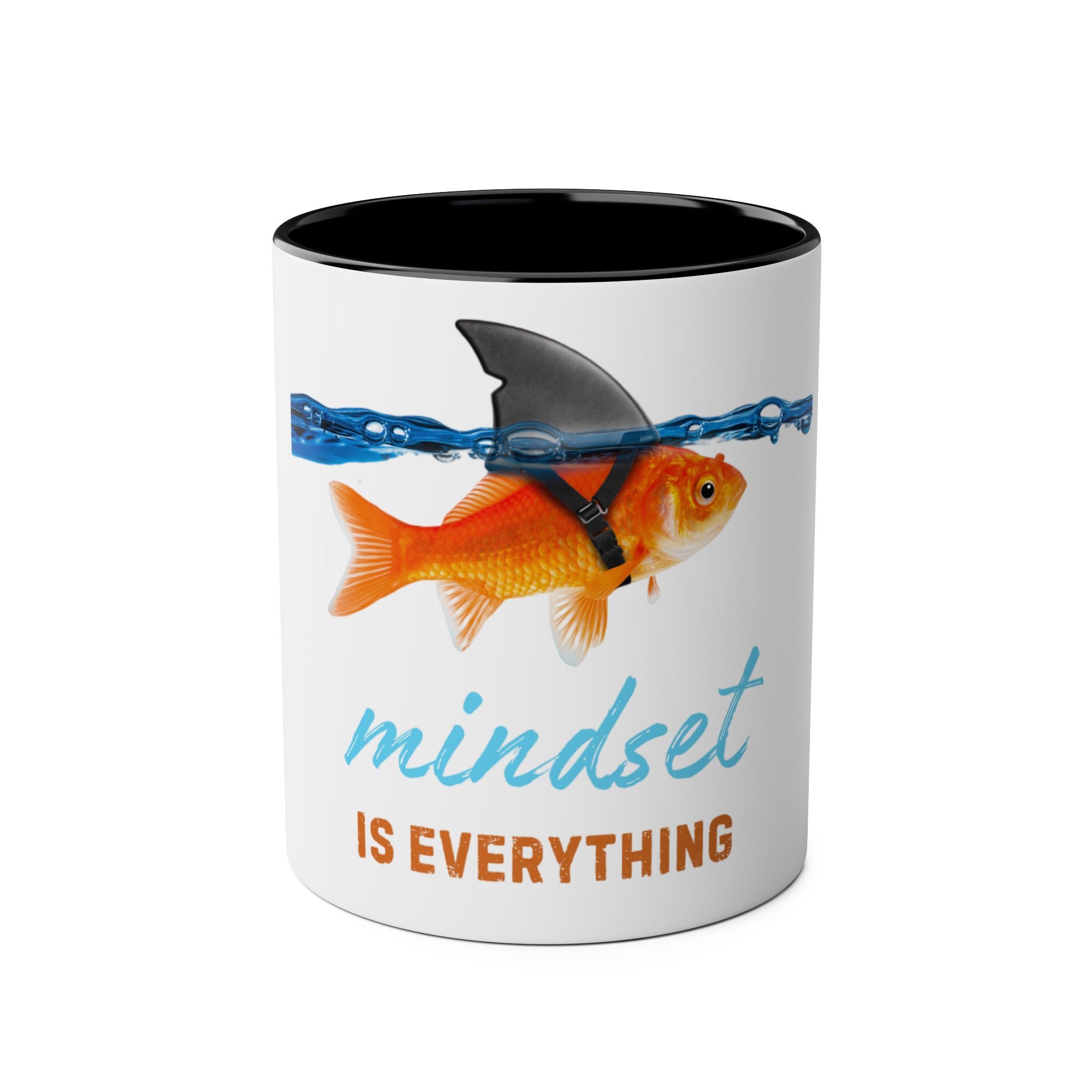 Mindset is Everything Two-Tone Coffee Mug, Birthday Gift, 7 Colors