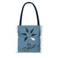 Be Different Whale Tote Bag — Inspirational Ocean Animal Canvas Tote