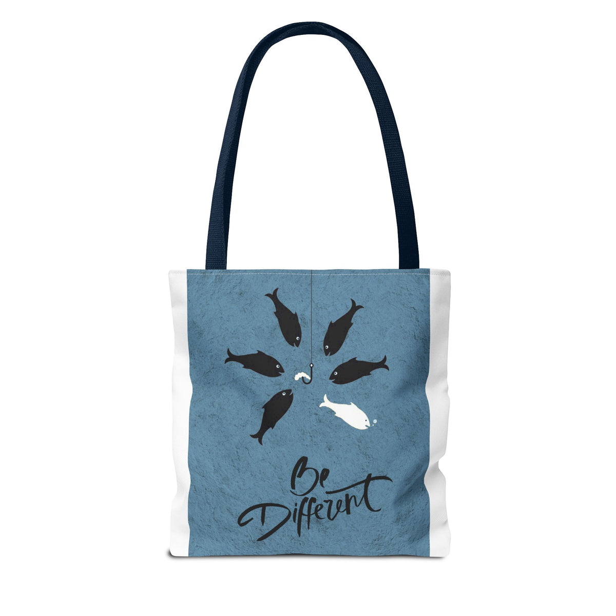 Be Different Whale Tote Bag — Inspirational Ocean Animal Canvas Tote
