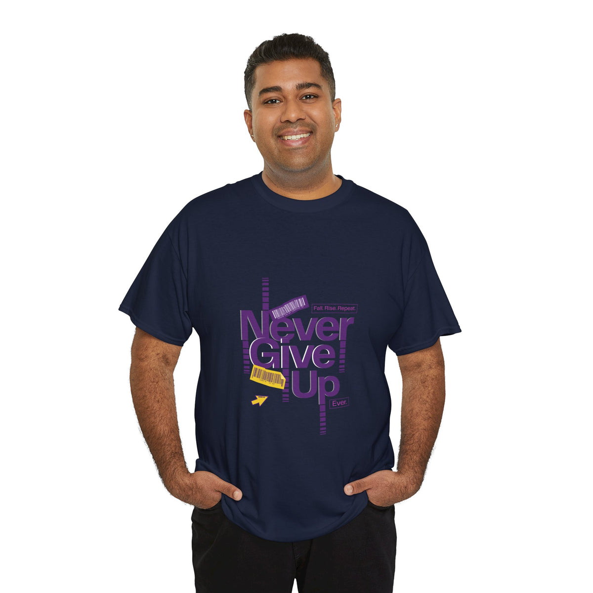 Never Give Up Unisex Tee - Conscience Garment