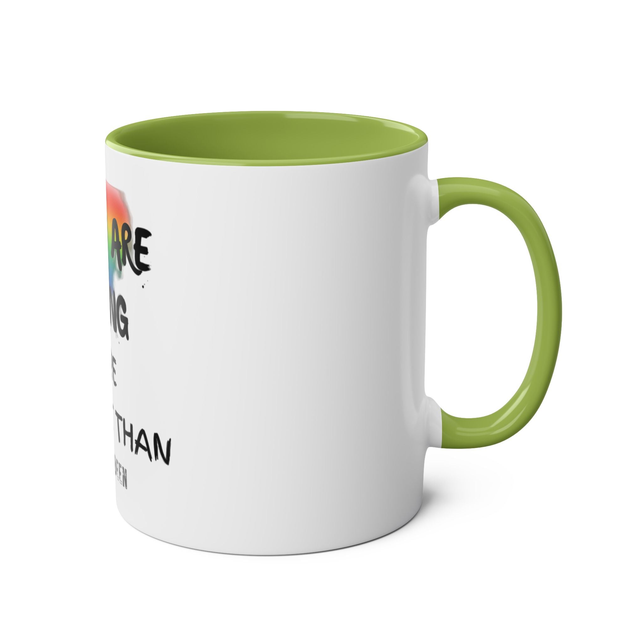 LGBT Two-Tone Coffee Mug, Gift, 7 Colors