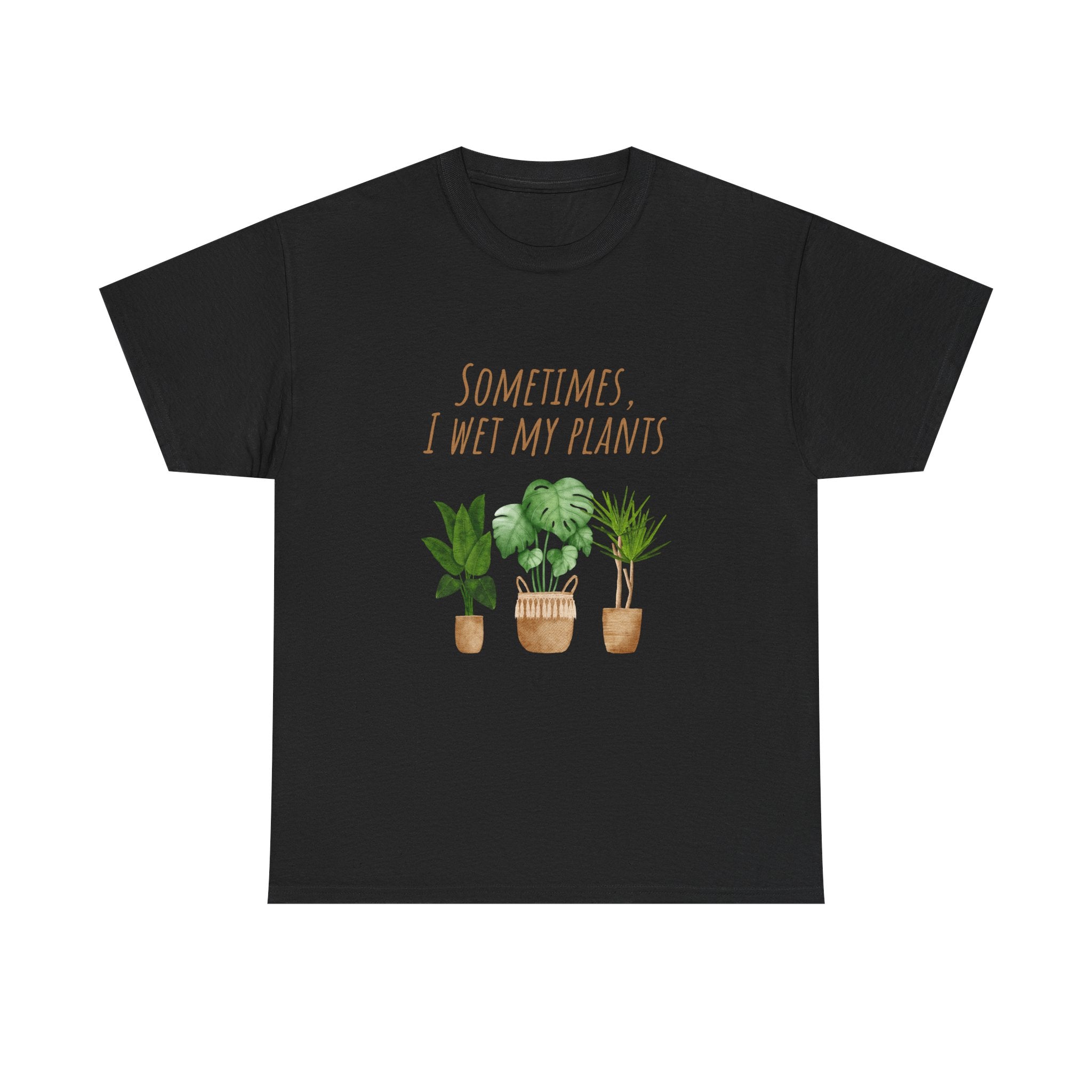 Plant Lover's Tee, Sometimes I Wet My Plants Shirt, Unisex Cotton Tee, Gardener Gift, Eco-Friendly Apparel - Conscience Garment