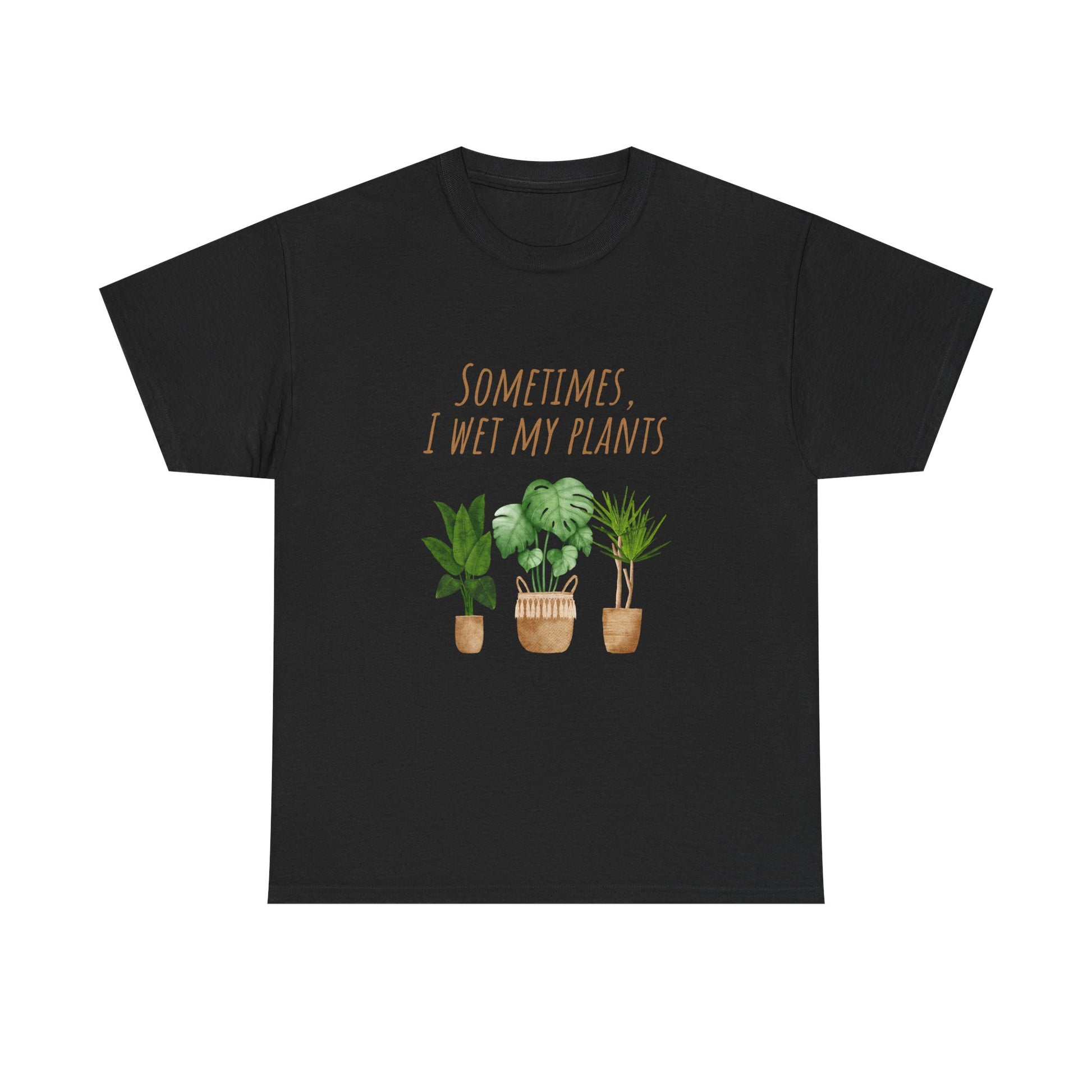 Plant Lover's Tee, Sometimes I Wet My Plants Shirt, Unisex Cotton Tee, Gardener Gift, Eco-Friendly Apparel - Conscience Garment